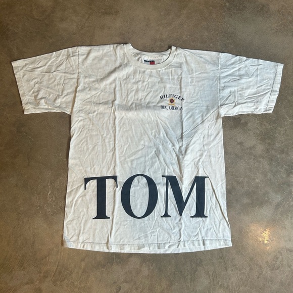 Tommy Hilfiger Other - Vintage 90s Tommy Hilfiger Spellout Big Logo Flag T-Shirt